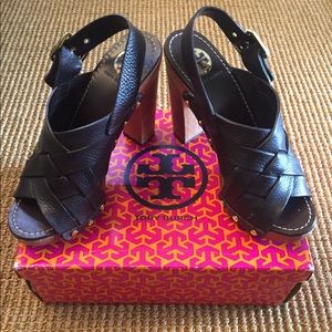 Tory Burch Dark Brown High-Heeled Sandal -Size 8.5